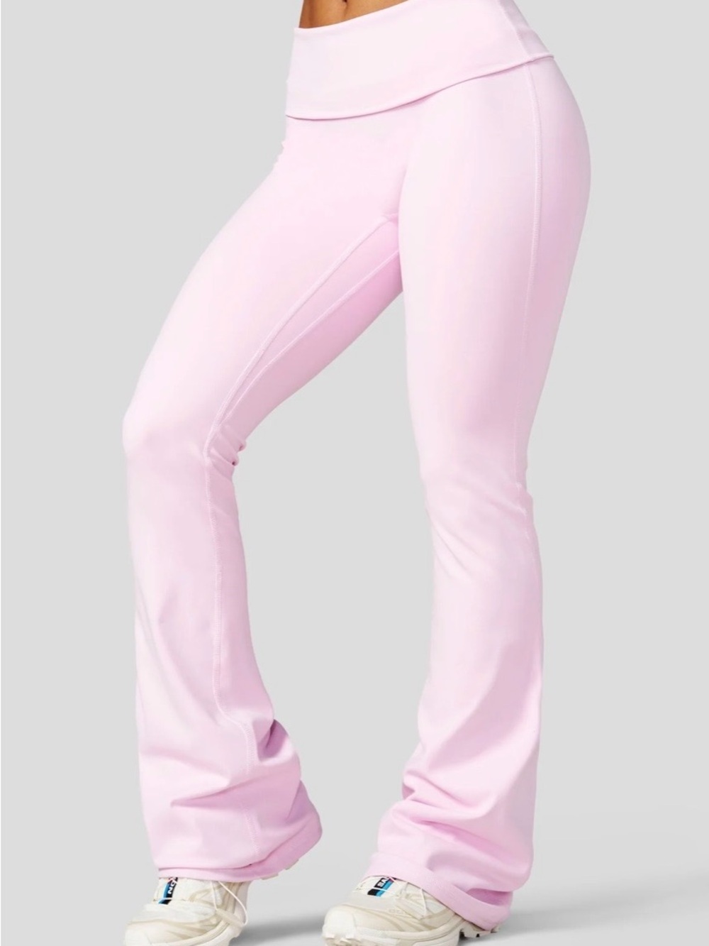 BNWT! YoungLA W282 Flashback Foldover Flares-Size Small-Grey-Original Packaging